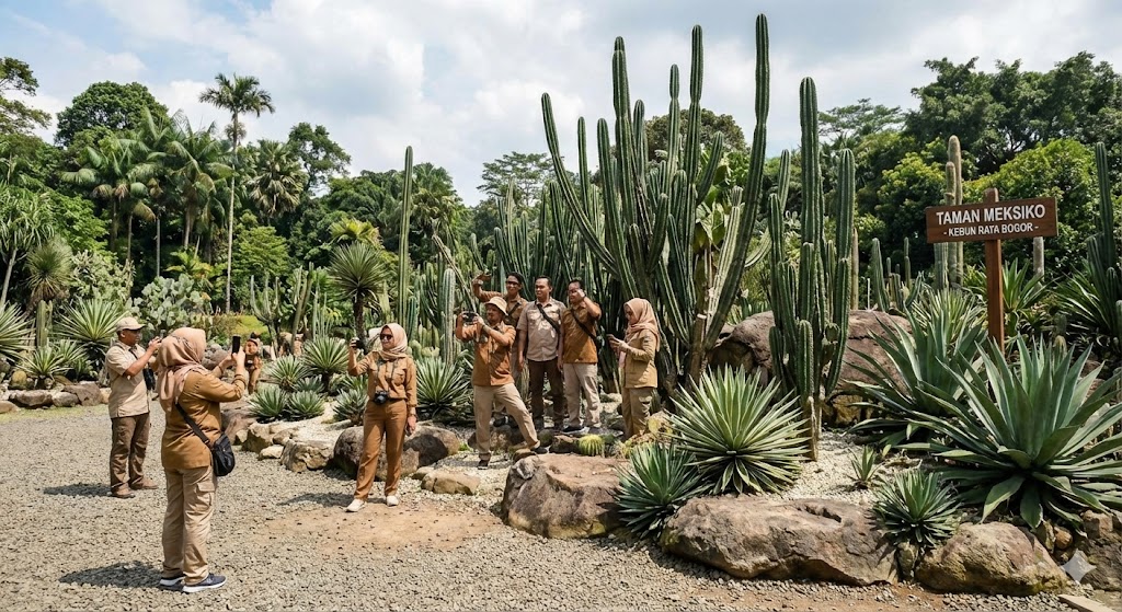 Taman Meksiko: Spot Foto Tanaman Gurun & Kaktus Raksasa